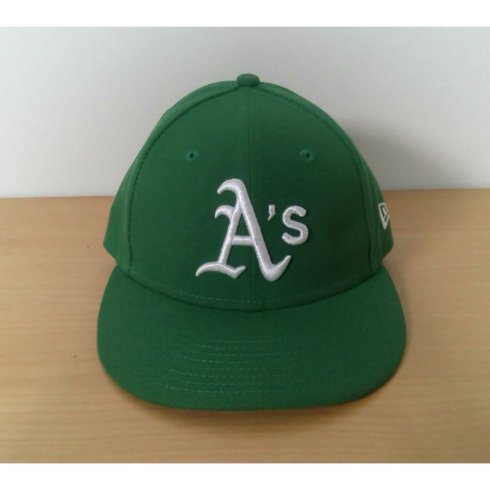 Oakland A's New Era 59FIFTY Kelly Green On Field Fitted Hat 6 7/8 MLB Alternate
